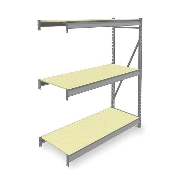 Add-On Bulk Storage Rack, 24 in D, 60 in W, 3 Shelves