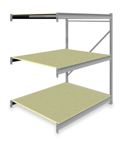 Add-On Bulk Storage Rack, 48 in D, 60 in W, 3 Shelves