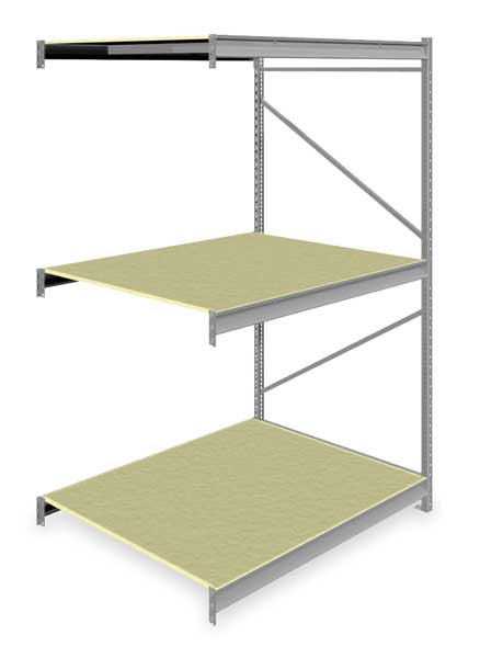 Add-On Bulk Storage Rack, 48 in D, 60 in W, 3 Shelves