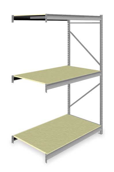 Add-On Bulk Storage Rack, 36 in D, 60 in W, 3 Shelves