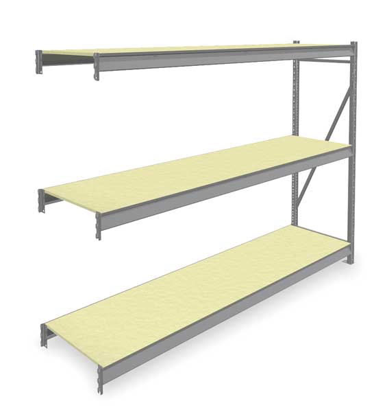 Add-On Bulk Storage Rack, 24 in D, 96 in W, 3 Shelves