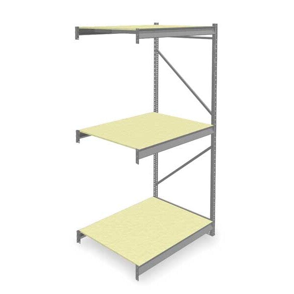 Add-On Bulk Storage Rack, 36 in D, 48 in W, 3 Shelves