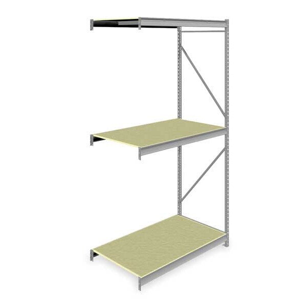 Add-On Bulk Storage Rack, 36 in D, 60 in W, 3 Shelves