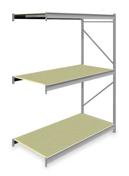 Add-On Bulk Storage Rack, 36 in D, 72 in W, 3 Shelves