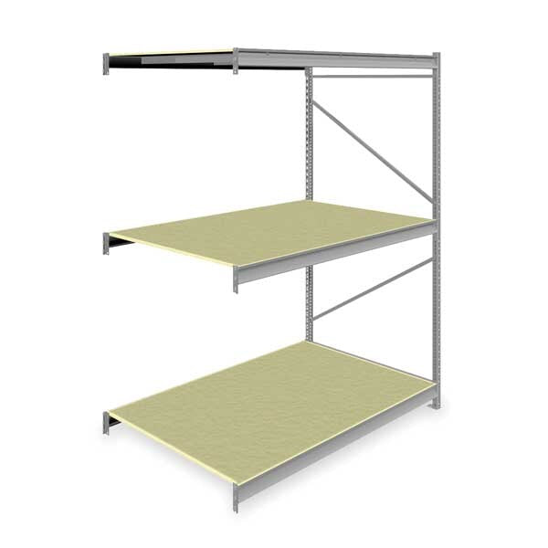 Add-On Bulk Storage Rack, 48 in D, 72 in W, 3 Shelves