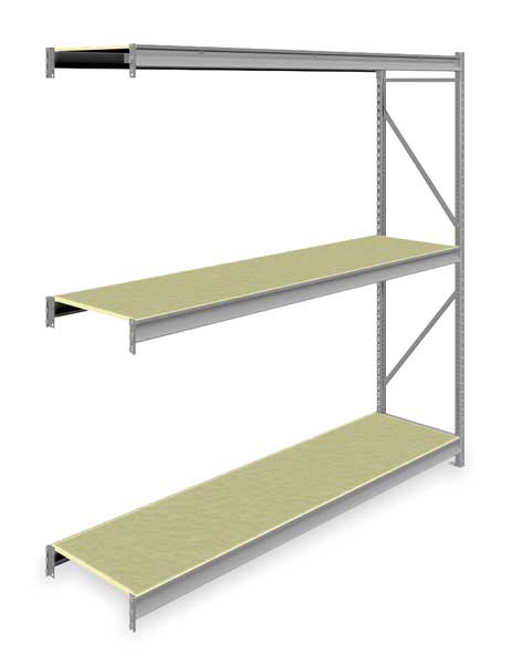 Add-On Bulk Storage Rack, 24 in D, 96 in W, 3 Shelves
