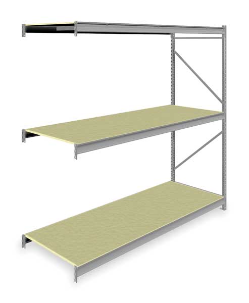 Add-On Bulk Storage Rack, 36 in D, 96 in W, 3 Shelves