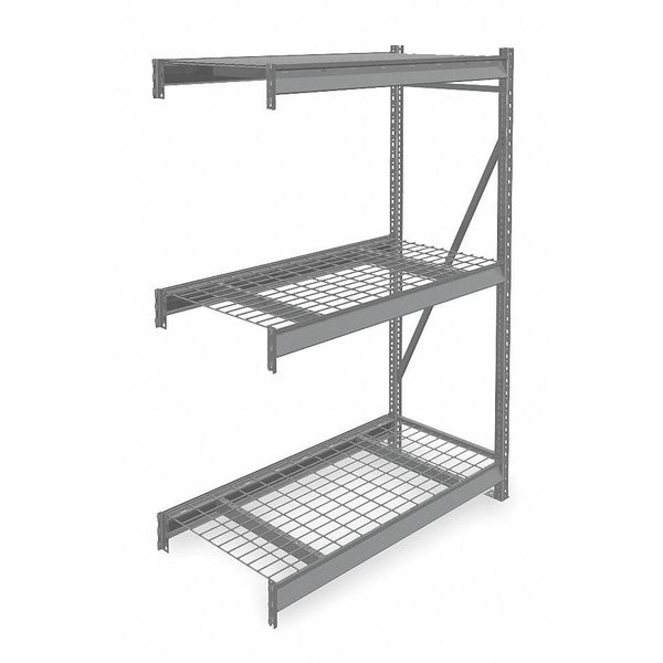 Add-On Bulk Storage Rack, 24 in D, 48 in W, 3 Shelves