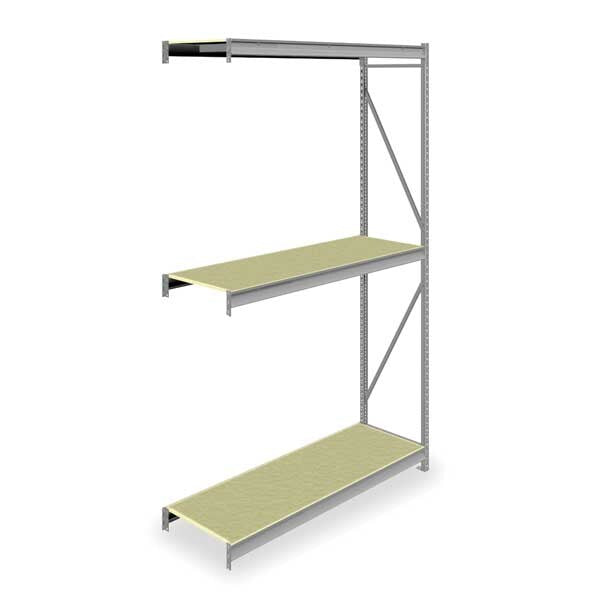 Add-On Bulk Storage Rack, 24 in D, 72 in W, 3 Shelves