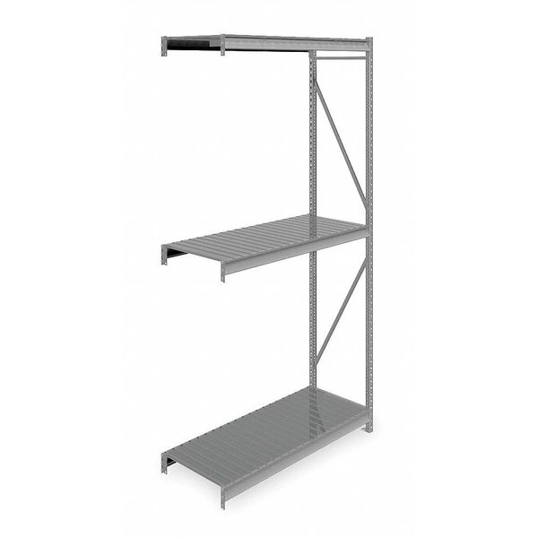 Add-On Bulk Storage Rack, 24 in D, 60 in W, 3 Shelves