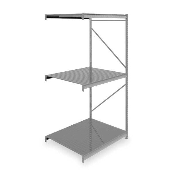 Add-On Bulk Storage Rack, 48 in D, 60 in W, 3 Shelves