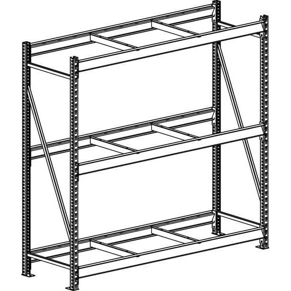 Starter Bulk Storage Rack, 24 in D, 96 in W, 3 Shelves