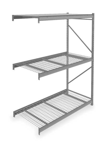 Add-On Bulk Storage Rack, 36 in D, 72 in W, 3 Shelves