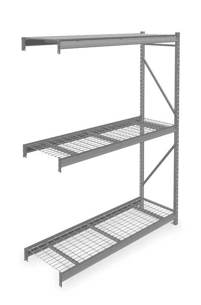 Add-On Bulk Storage Rack, 24 in D, 72 in W, 3 Shelves