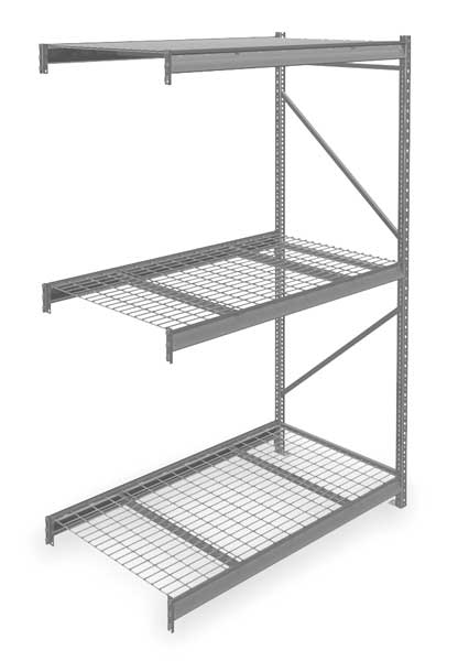 Add-On Bulk Storage Rack, 36 in D, 60 in W, 3 Shelves