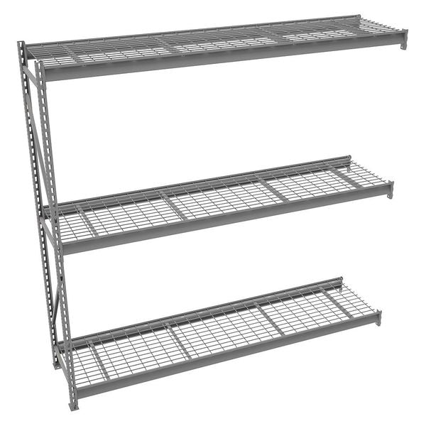 Add-On Bulk Storage Rack, 24 in D, 96 in W, 3 Shelves