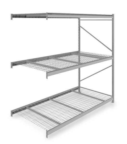 Add-On Bulk Storage Rack, 48 in D, 96 in W, 3 Shelves