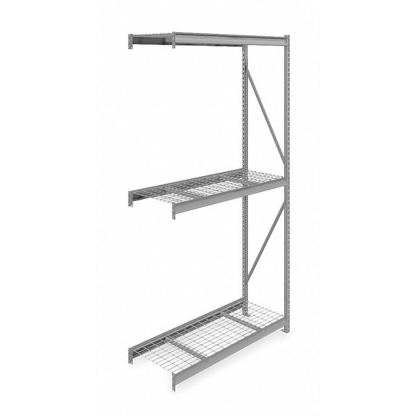 Add-On Bulk Storage Rack, 24 in D, 60 in W, 3 Shelves