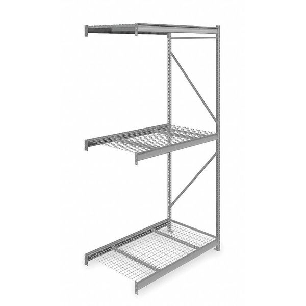 Add-On Bulk Storage Rack, 36 in D, 60 in W, 3 Shelves