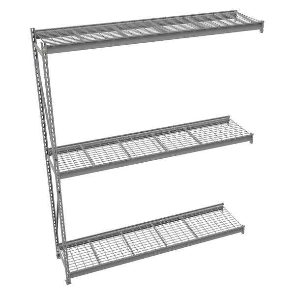 Add-On Bulk Storage Rack, 24 in D, 96 in W, 3 Shelves