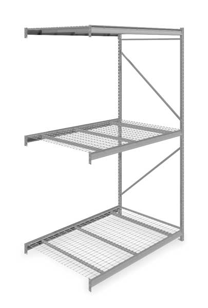 Add-On Bulk Storage Rack, 48 in D, 72 in W, 3 Shelves