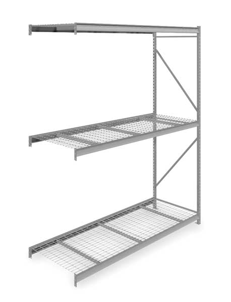Add-On Bulk Storage Rack, 36 in D, 96 in W, 3 Shelves