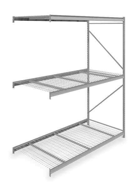 Add-On Bulk Storage Rack, 48 in D, 96 in W, 3 Shelves