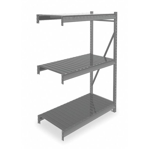 Add-On Bulk Storage Rack, 24 in D, 60 in W, 3 Shelves