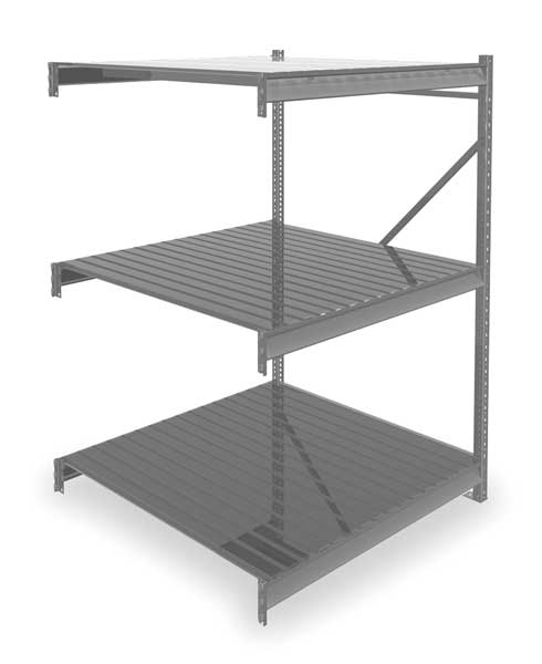 Add-On Bulk Storage Rack, 48 in D, 48 in W, 3 Shelves
