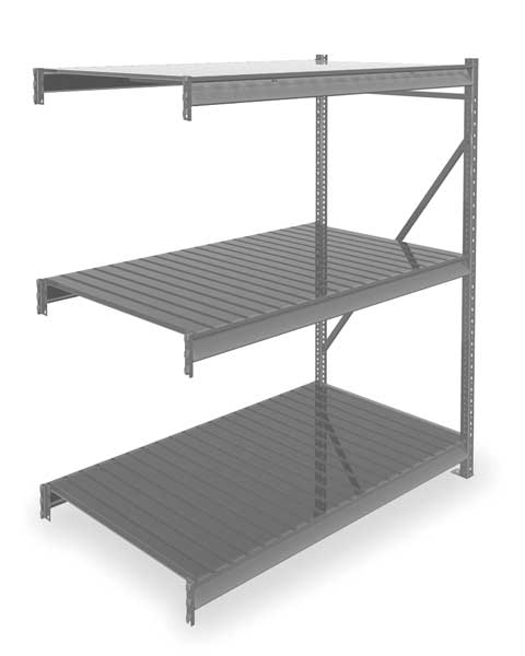 Add-On Bulk Storage Rack, 36 in D, 60 in W, 3 Shelves