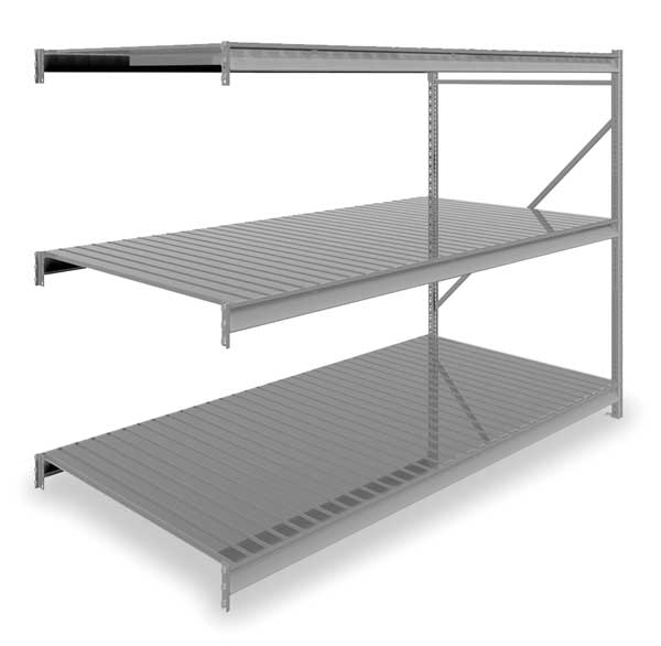 Add-On Bulk Storage Rack, 48 in D, 96 in W, 3 Shelves