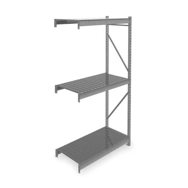 Add-On Bulk Storage Rack, 24 in D, 48 in W, 3 Shelves