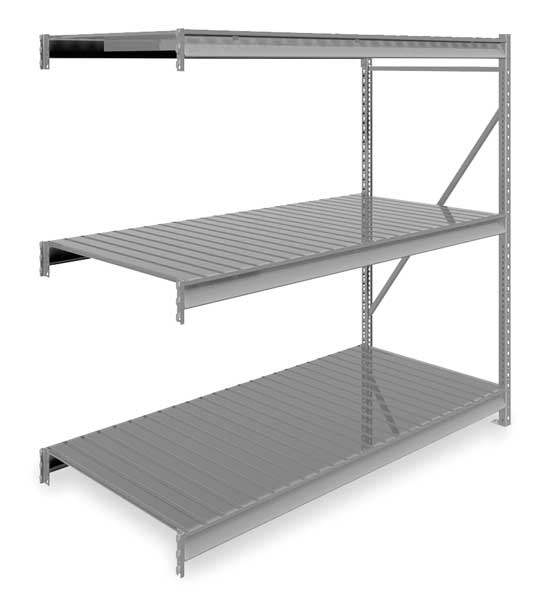 Add-On Bulk Storage Rack, 36 in D, 72 in W, 3 Shelves
