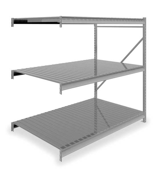 Add-On Bulk Storage Rack, 48 in D, 72 in W, 3 Shelves