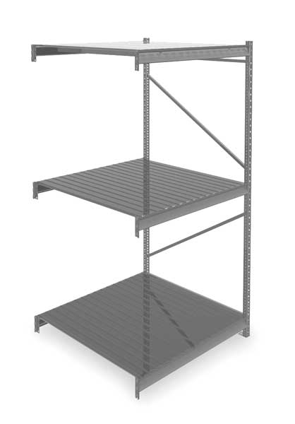 Add-On Bulk Storage Rack, 48 in D, 48 in W, 3 Shelves