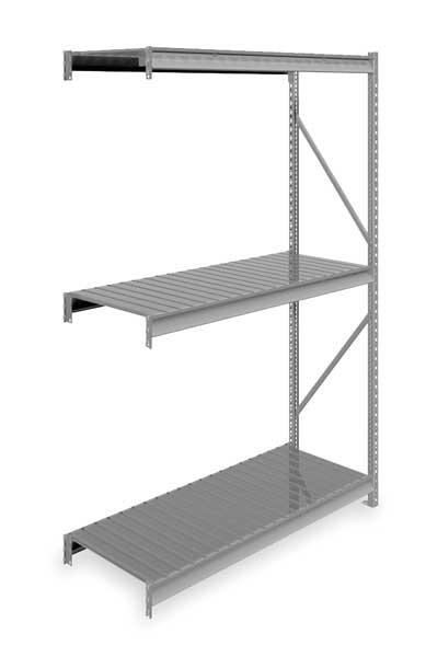 Add-On Bulk Storage Rack, 24 in D, 60 in W, 3 Shelves