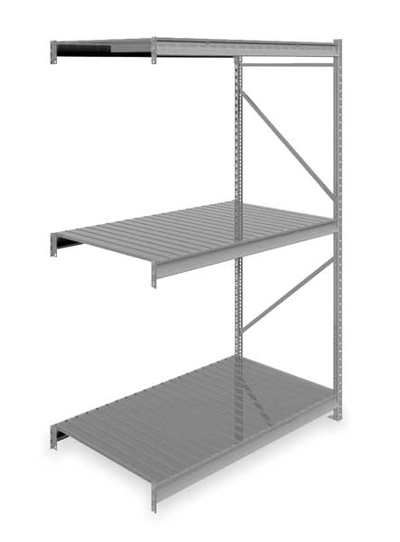 Add-On Bulk Storage Rack, 36 in D, 60 in W, 3 Shelves