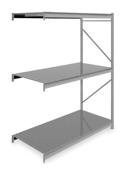 Add-On Bulk Storage Rack, 36 in D, 72 in W, 3 Shelves