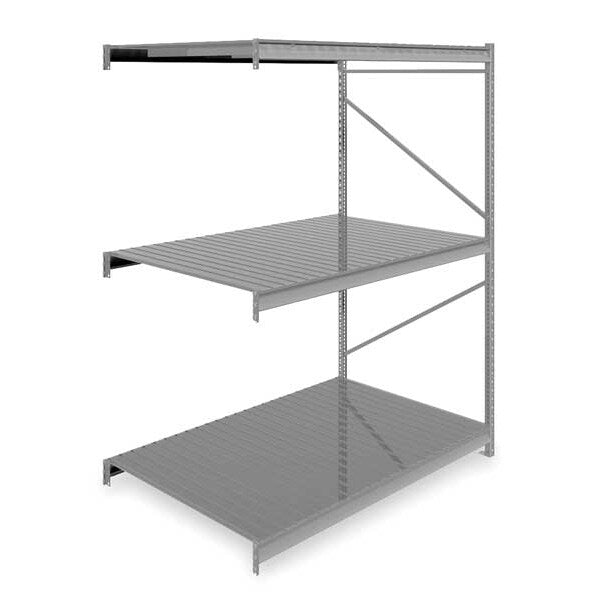 Add-On Bulk Storage Rack, 48 in D, 72 in W, 3 Shelves