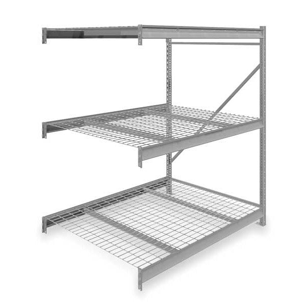 Add-On Bulk Storage Rack, 48 in D, 60 in W, 3 Shelves