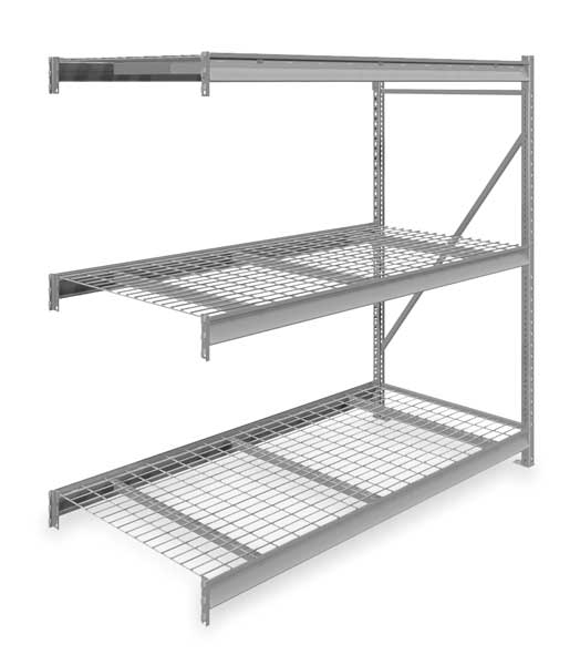 Add-On Bulk Storage Rack, 36 in D, 72 in W, 3 Shelves