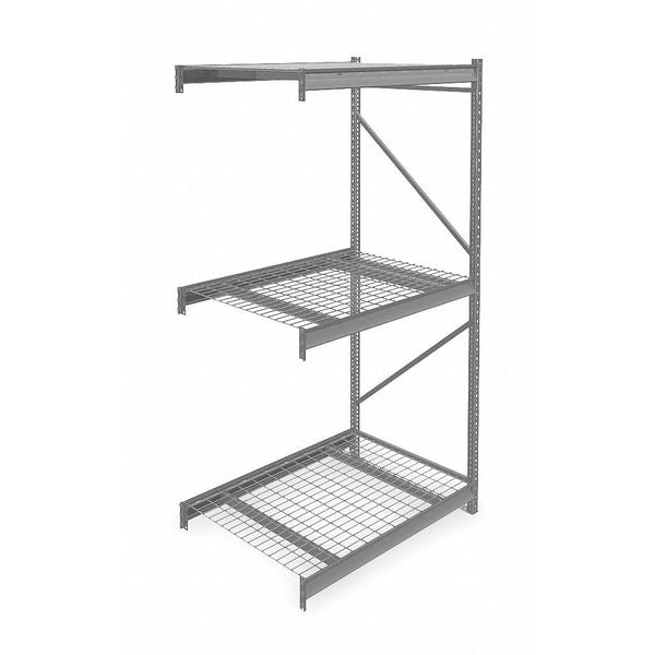 Add-On Bulk Storage Rack, 36 in D, 48 in W, 3 Shelves
