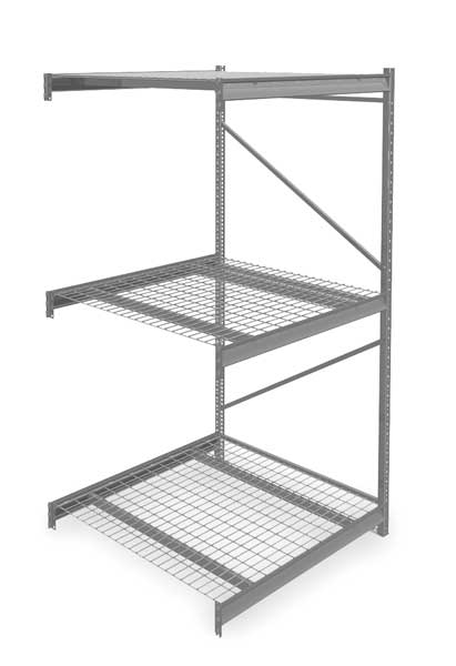 Add-On Bulk Storage Rack, 48 in D, 48 in W, 3 Shelves