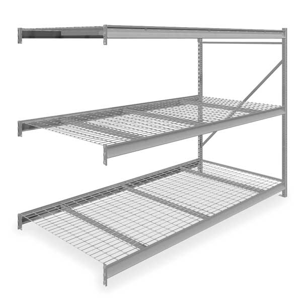 Add-On Bulk Storage Rack, 48 in D, 96 in W, 3 Shelves