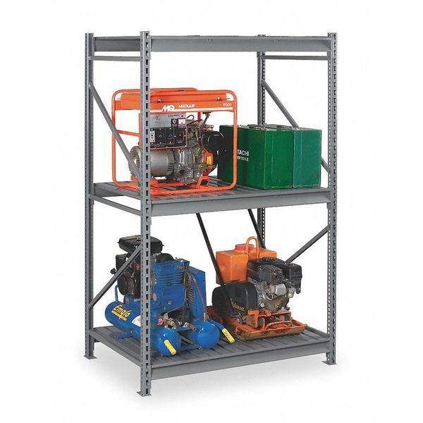 Starter Bulk Storage Rack, 36 in D, 96 in W, 3 Shelves