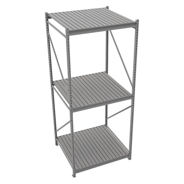 Starter Bulk Storage Rack, 48 in D, 48 in W, 3 Shelves