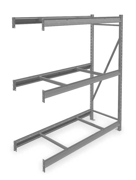 Add-On Bulk Storage Rack, 24 in D, 60 in W, 3 Shelves
