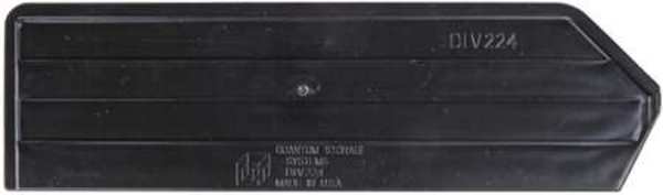 Plastic Divider, Black, 10 1/4 in L, 3 in W, 3 in H