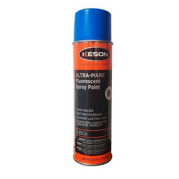 Inverted Marking Paint, 20 oz., Blue, Water -Based