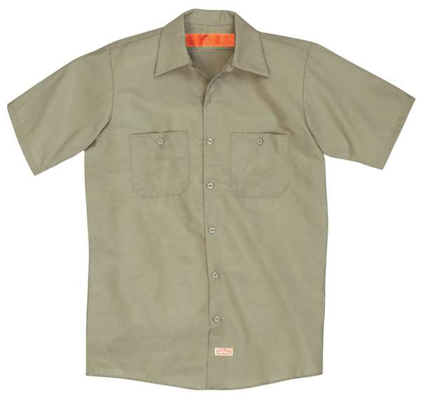Short Slv, Khki, 65 per PET/35 perCtn, M